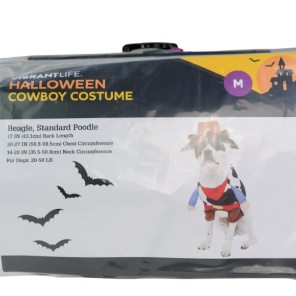Vibrant Life Halloween Dog Costume and Cat Costume: Cowboy, Size M (NEW) - Picture 3 of 3